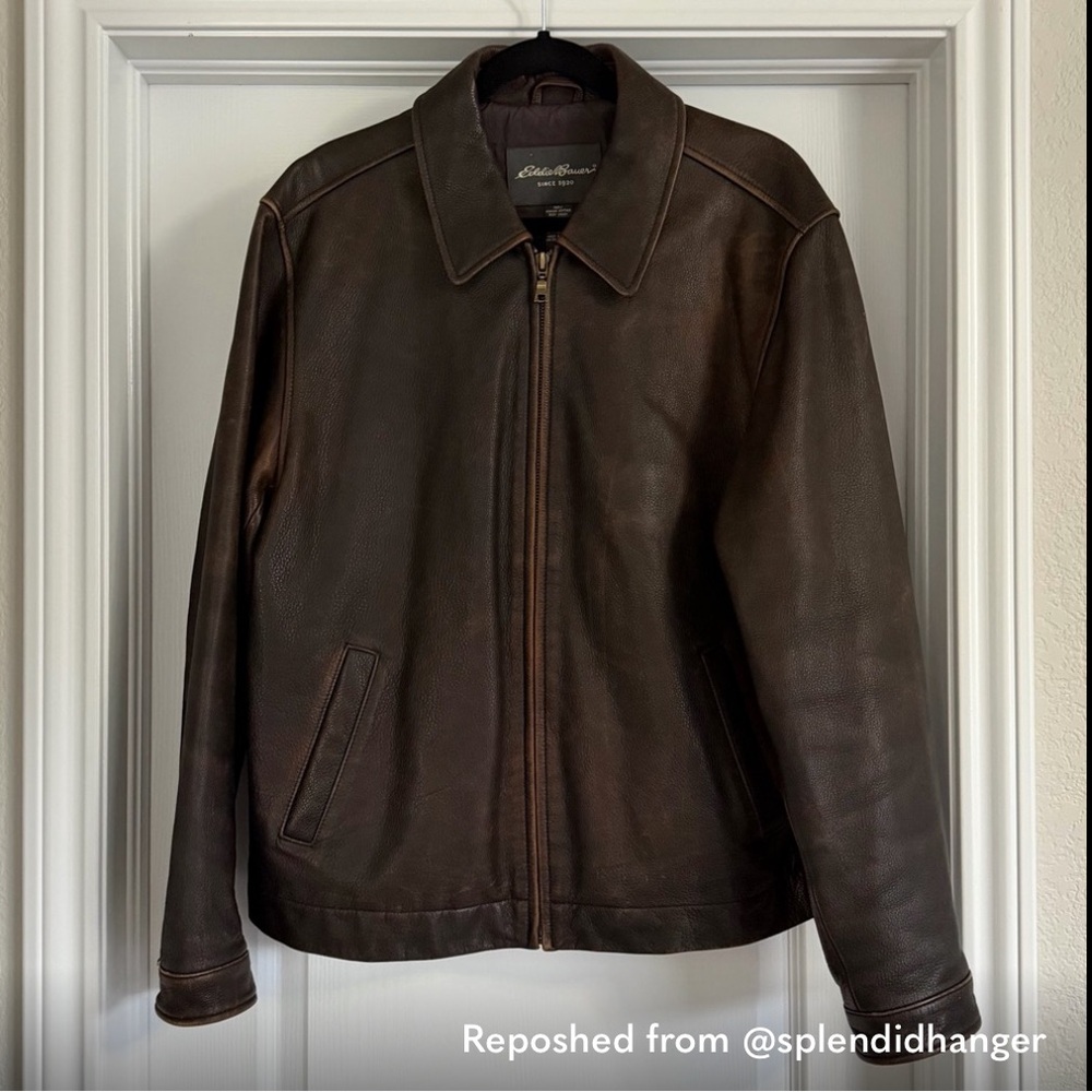 Eddie Bauer Brown Leather Jacket